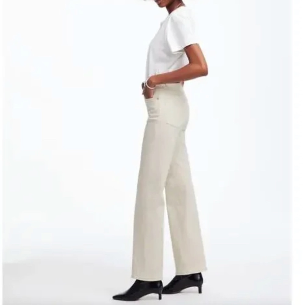 Madewell Relaxed Bootcut Jeans Vintage Ivory Stretch High Rise Size 28 NWT - Picture 3 of 12